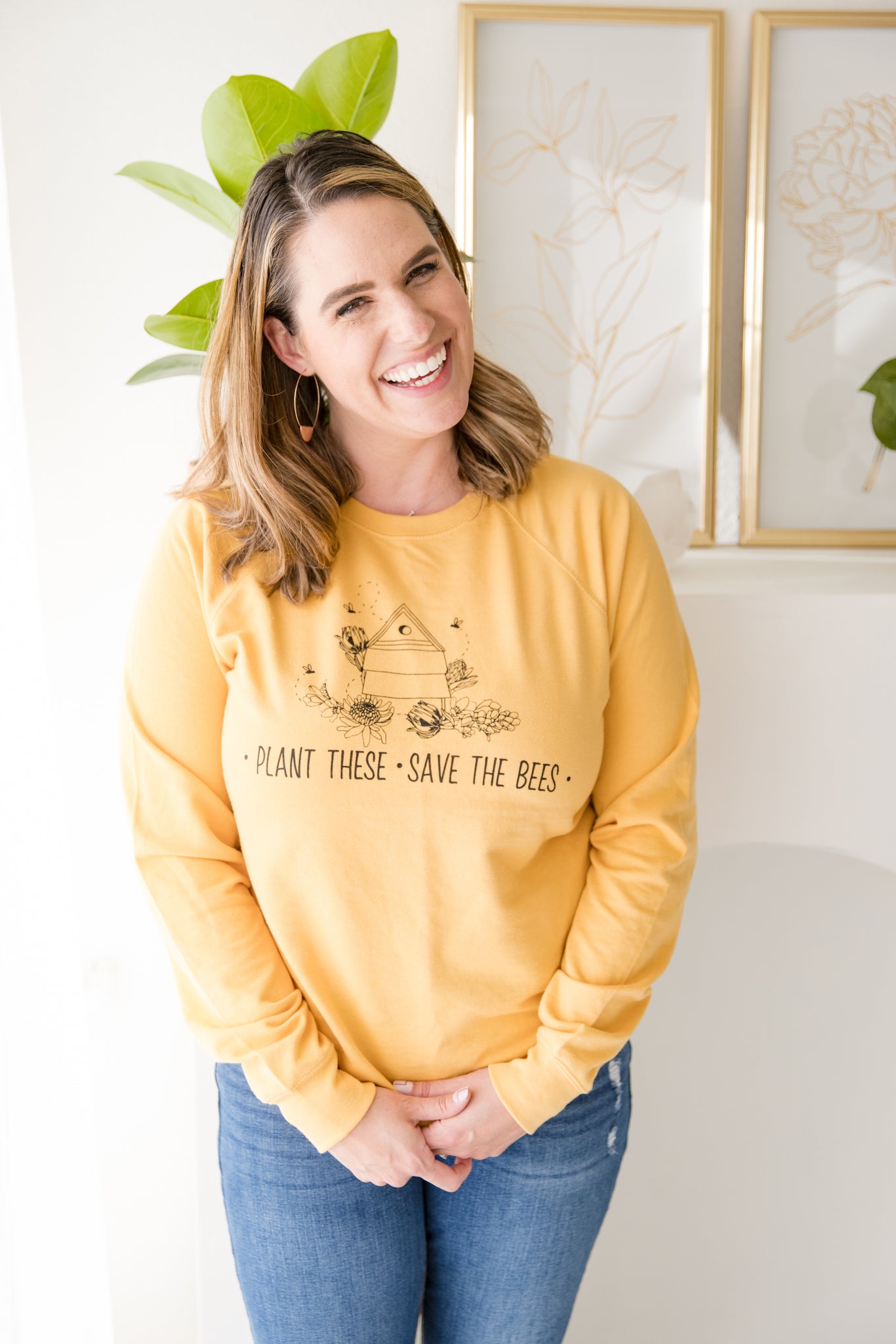 SALE Plant These. Save The Bees. Summer Sweatshirt