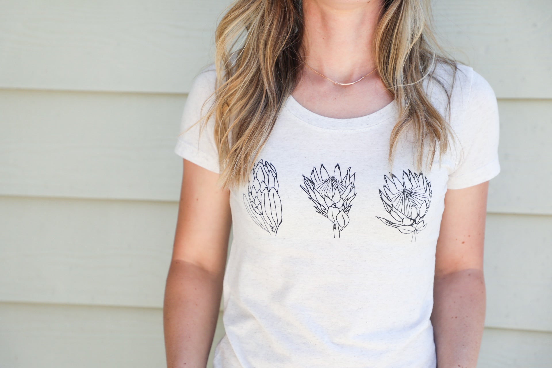 Protea Flower T-Shirt (fitted style)